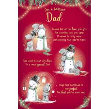 Brilliant Dad Verse Poem Me to You Bear Christmas Card Image Preview